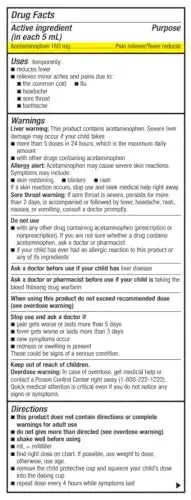 GoodSense Children's Dye-Free, Acetaminophen 160 mg per 5 mL Oral Suspension, Cherry Flavor, 8 FL OZ GoodSenseAu supplements