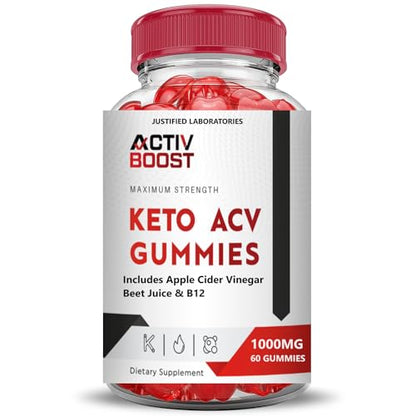(5 Pack) Activboost Keto ACV Gummies Advanced Formula 1000MG Active Boost Justified LaboratoriesUS supplements