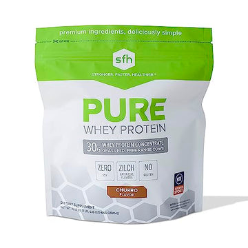 SFH Pure Whey Protein Powder Best Tasting 100% Grass Fed Whey | All Natural SFHUS supplements