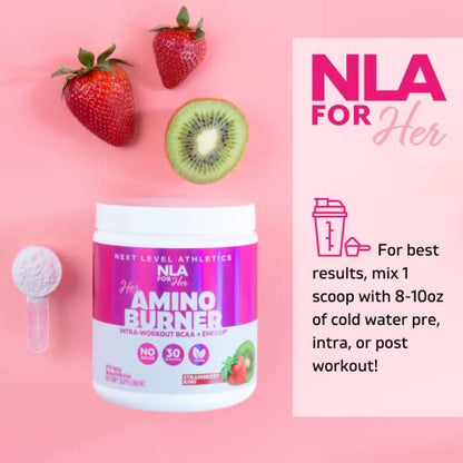 Her Thermogenic Amino Women's Pre Post & Intra Workout Booster (Strawberry Kiwi,30 Servings) NLA for HerUS supplements