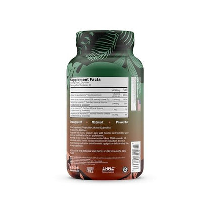 EarthNutri D3 + K2 Bone & Heart Health - 72 Trace Minerals, Vitamin D3 Vitashine, MENA EarthNutriUS supplements