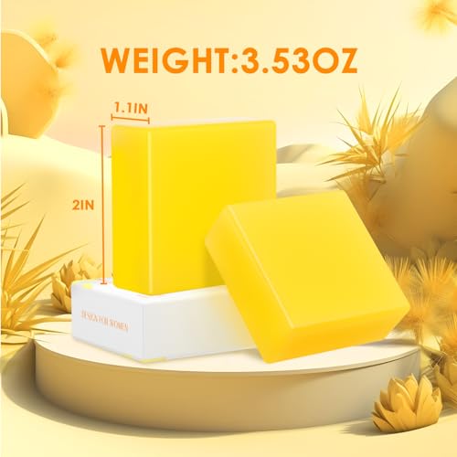 2 PCS Yoni Soap Bars Feminine Wash, 100% Natural Organic Yoni Bar Soap for Women Ph Balance Yoni BASSIAu supplements