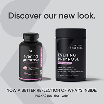 Sports Research Evening Primrose Supplement from Cold Pressed Oil Sports ResearchUS supplements