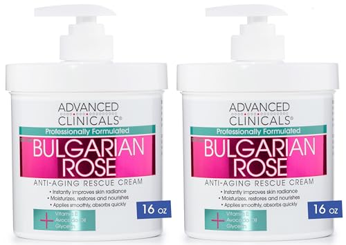 Advanced Clinicals Bulgarian Rose Anti Aging Vitamin E Moisturizer Body Lotion & Face Advanced ClinicalsUS supplements