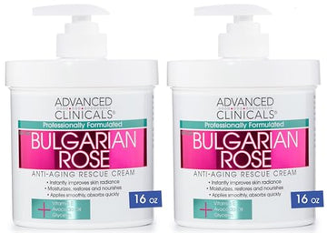 Advanced Clinicals Bulgarian Rose Anti Aging Vitamin E Moisturizer Body Lotion & Face Advanced ClinicalsUS supplements