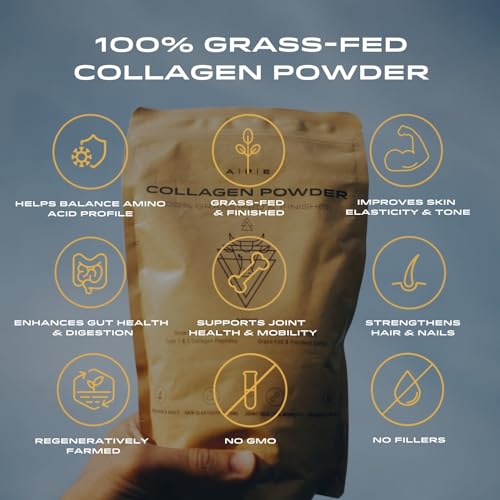 APE Nutrition Collagen Powder Peptides - Type 1 & 3 Bovine Collagen Protein, 100% Grass-Fed & Finished, Ancestral Supplement UK A | P | EAu supplements