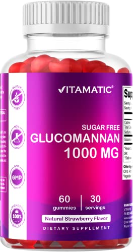 Vitamatic Sugar Free Glucomannan Gummies (Amorphophallus Konjac Root) - 1000mg per VitamaticAu supplements