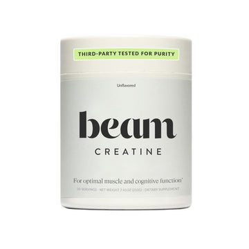 Beam Creatine Monohydrate Powder – 5g Micronized Creatine Monohydrate, Third Party Tested Creatine for Women & Men, Muscle Strength, Growth, Recovery & Cognitive Support, Unflavored, 30 Servings BeamAu supplements