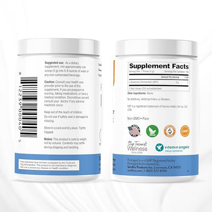 Sandhu's L-Glutamine - 100 Servings -Made in USA -500 Gram- Non-GMO- Amino Sandhu'sUS supplements
