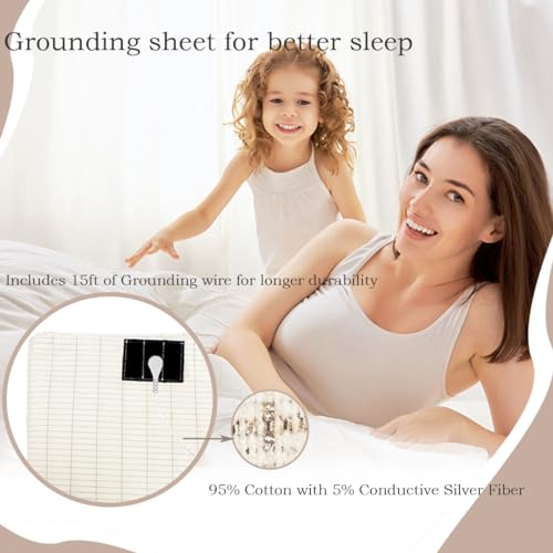 Grounding Sheet, Grounding Mat for Bed with Grounding Cord, Reduce Painful, Inflammation XINHUSUAu supplements