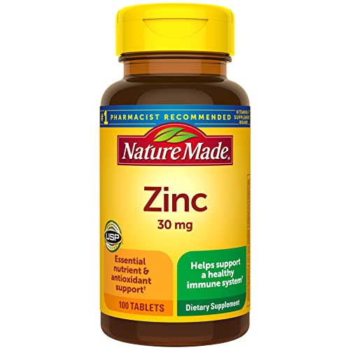 Nature Made Zinc 30 mg, Dietary Supplement for Immune Health and Antioxidant Support Nature MadeAu supplements