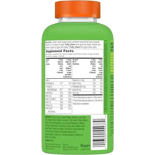 Flintstones Sour Gummy Vitamins For Kids, Kids Multivitamin Gummies with Vitamins C, B6, B12, A & Vitamin D, Support Kids Growth and Development, 180 Count BayerAu supplements