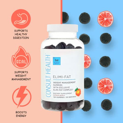 Consult Health ELIMI-Fat Weight Management Gummies – Dietary Supplement – Citrus Burs Consult HealthUS supplements