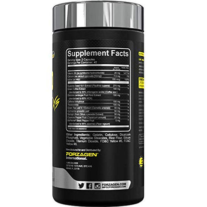 Forzagen Lipocrush Thermogenic Fat Burner for Men and Women, 90 Belly Fat Burner ForzagenUS supplements