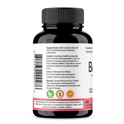 Sandhu's Beet Root Powder Capsules with Bioperine| 60 Capsules, 60 Days Supply Sandhu'sUS supplements