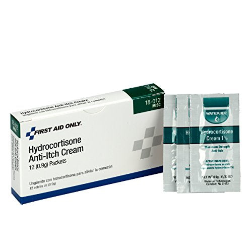 First Aid Only 18-012 Hydrocortisone Cream Packets, 12 Count First Aid OnlyAu supplements