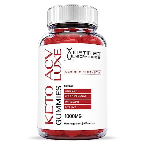 Justified Laboratories Luxe Keto ACV Gummies 1000MG with Pomegranate Juice Beet Root Justified LaboratoriesUS supplements