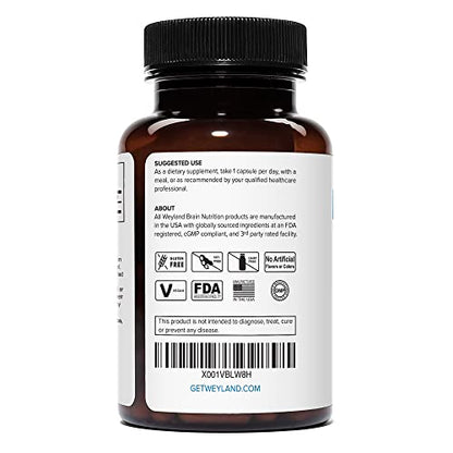 Lithium Orotate 20mg (1 Bottle), 60 Vegetarian Capsules, Lithium Supple Weyland Brain NutritionUS supplements