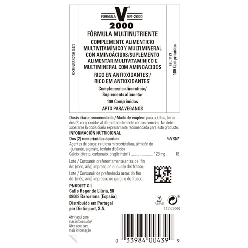 Solgar Formula VM-2000 (Multinutrient System), 180 Tablets - Premium Quality Multiple - Contains Zinc - Supports A Healthy Immune System - Vegan, Dairy Free, Kosher - 90 Servings SolgarAu supplements