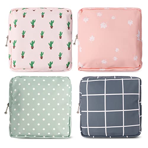 Sanitary Napkin Storage Bag,Portable Sanitary Napkin Storage Pouch Pack of 4 Reusable Menstrual Cup TuciykeAu supplements