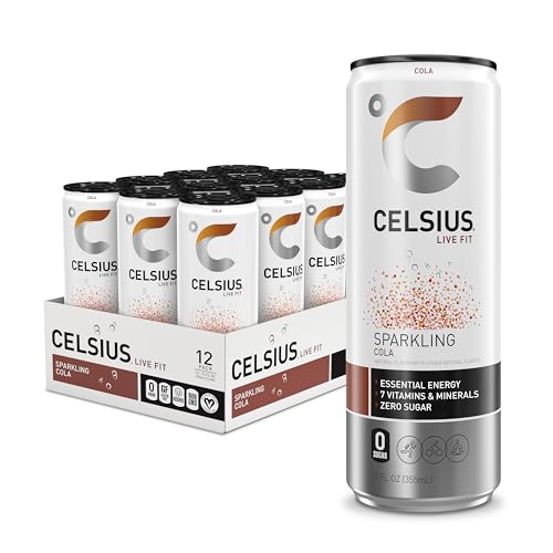 CELSIUS Sparkling Cola, Functional Essential Energy Drink 12 Fl Oz (Pack of 12) CELSIUSUS supplements