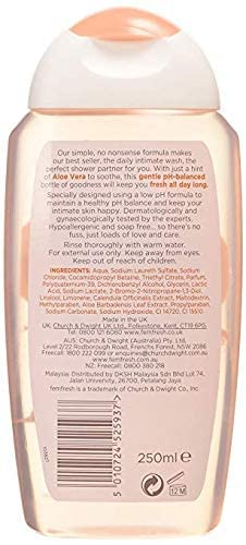 Femfresh 250ml Intimate Hygiene Daily Intimate Wash3 Pack Deal FemfreshAu supplements