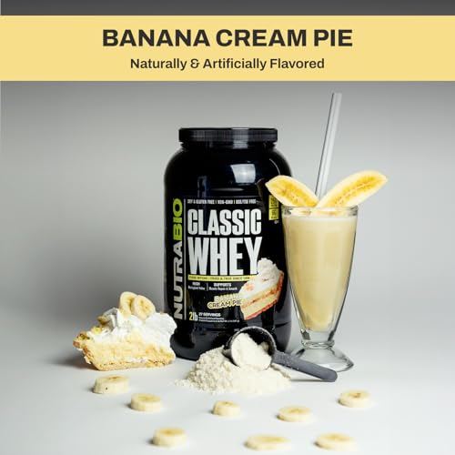 NutraBio Classic Whey Protein Powder- 25G Protein Per Scoop - Full-Spectrum Amino NutraBioUS supplements