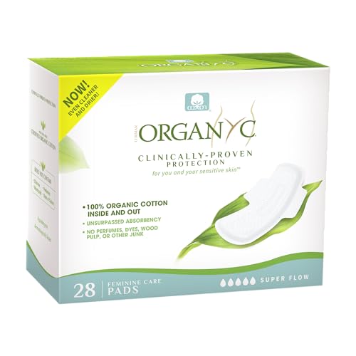 Organyc New and Improved 100% Certified Organic Cotton Overnight Feminine Pads OrganycAu supplements
