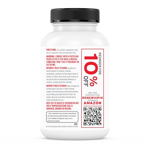 Renew Actives Women's Multi-Vitamin & Antioxidant: Daily Health Supplement for Woman Renew ActivesUS supplements