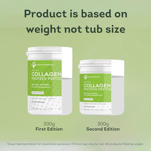 100% Pure Collagen Powder Protein Peptides - General Healthcare 300g Supplement General HealthcareAu supplements