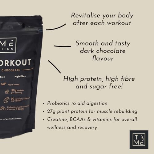 Vegan Post Workout Protein Powder | Dark Chocolate | 301g | Tame Nutrition Tame NutritionAu supplements