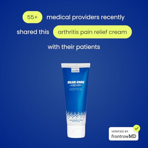 BLUE-EMU Ultra Hemp Arthritis Pain Relief Cream for Fast Joint & Muscle Relief, 3 Oz, 1 Pack BLUE-EMUAu supplements