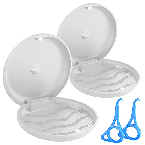 BVN 2 Pcs Retainer Case, Slim Braces Case, Denture Case, Mouth Guard Case, Teeth Aligner Case BVNAu supplements