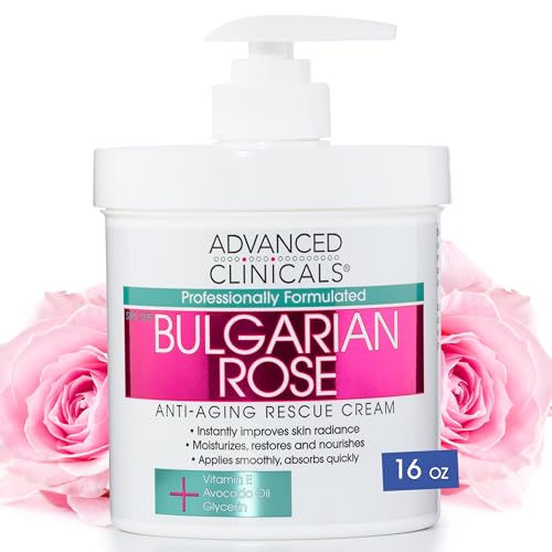 Advanced Clinicals Bulgarian Rose Anti Aging Vitamin E Moisturizer Body Lotion & Face Advanced ClinicalsUS supplements