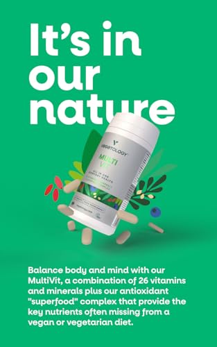Vegetology MultiVit Vegan Multivitamins w/26 Vitamin & Mineral Supplements VegetologyUS supplements