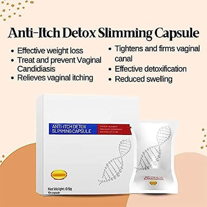 FemiPure Anti-Itch Detox Slimming Capsule Suppository,AnnieCare Instant Anti-Itch Detox tsoneooUS supplements