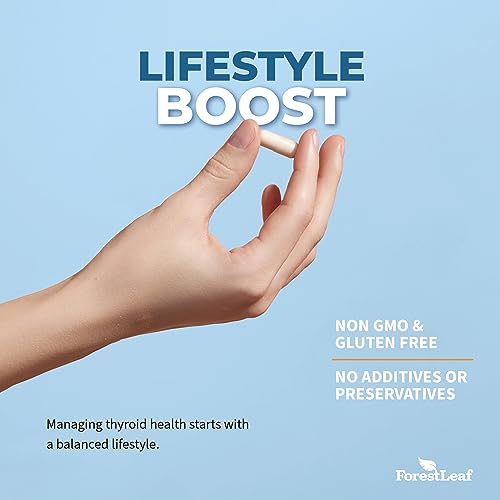 Thyroid Support for Women and Men with Iodine - Energy, 60 Vegetarian ForestLeafUS supplements
