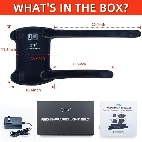 UTK Red Light Therapy for Body, 162Pcs 660nm Red Light & 54Pcs 850nm Near Infrared Light Therapy Belt UTKAu supplements