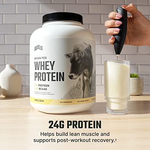 Levels Grass Fed 100% Whey Protein, No Hormones, Vanilla Bean, 5LB Levels NutritionUS supplements