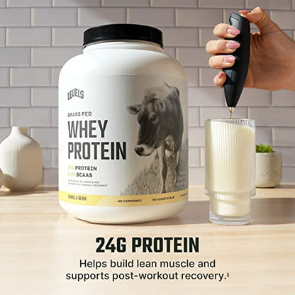 Levels Grass Fed 100% Whey Protein, No Hormones, Vanilla Bean, 5LB Levels NutritionUS supplements