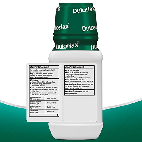 Dulcolax Liquid Laxative, Stimulant Free Laxative for Comfortable Relief, Cherry Flavor, 12 oz. DulcolaxUS supplements