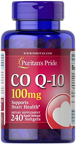 Puritan's Pride CoQ10 100mg, Supports Heart Health, 240 Rapid Release Softgels Puritan's PrideUS supplements