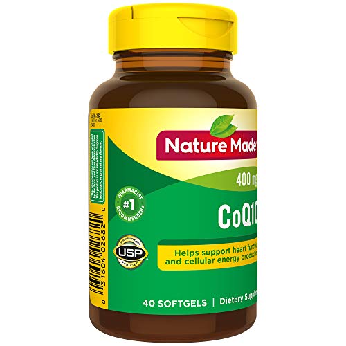 Nature Made CoQ10 400mg, Dietary Supplement for Heart Health Support, 40 Softgels Nature MadeUS supplements