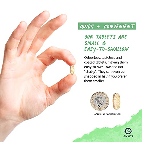 Vegan Multivitamins & Minerals - With High Strength Vitamin B12, D3, K2 & Iron OmvitsUS supplements