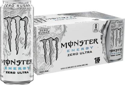 Monster Energy Zero Ultra, Sugar Free Energy Drink, 16 Ounce (Pack of 15) Monster EnergyUS supplements