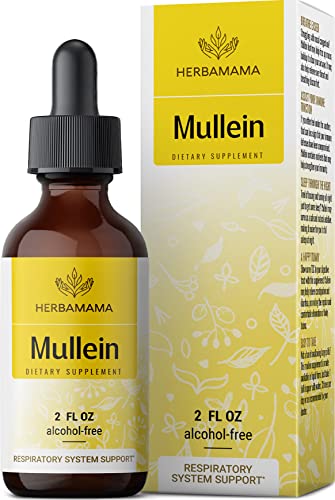 Mullein Leaf Tincture - Lung Cleanse - Vegan Lung Detox - Respiratory Health HERBAMAMAAu supplements