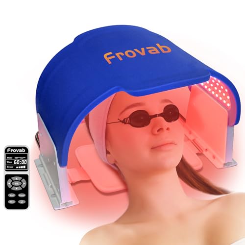 Frovab 7 in 1 Colors LED Light Therapy Mask, Red & Blue Face Mask Light Therapy, Portable & Flexiable FrovabAu supplements