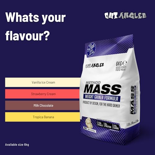 Out Angled Method Mass Gainer Powder, Tropical Banana, 6kg, 100 Scoops OUT ANGLEDAu supplements