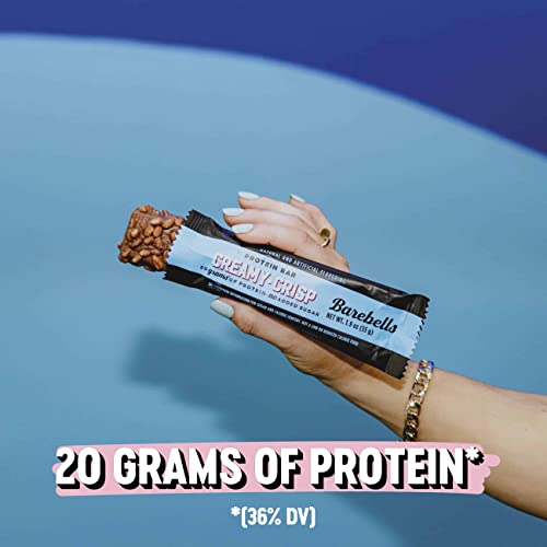 Barebells Protein Snacks Bars Creamy Crisp - 12 Count, 1.9oz Bars 55g of High Protein BAREBELLSUS supplements
