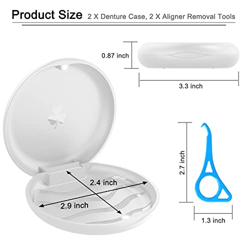 BVN 2 Pcs Retainer Case, Slim Braces Case, Denture Case, Mouth Guard Case, Teeth Aligner Case BVNAu supplements